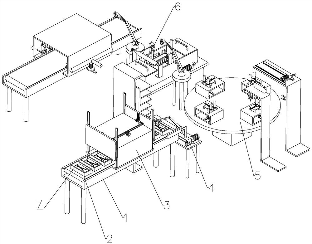 Detection device for automatic detection line of endoscope needle forceps