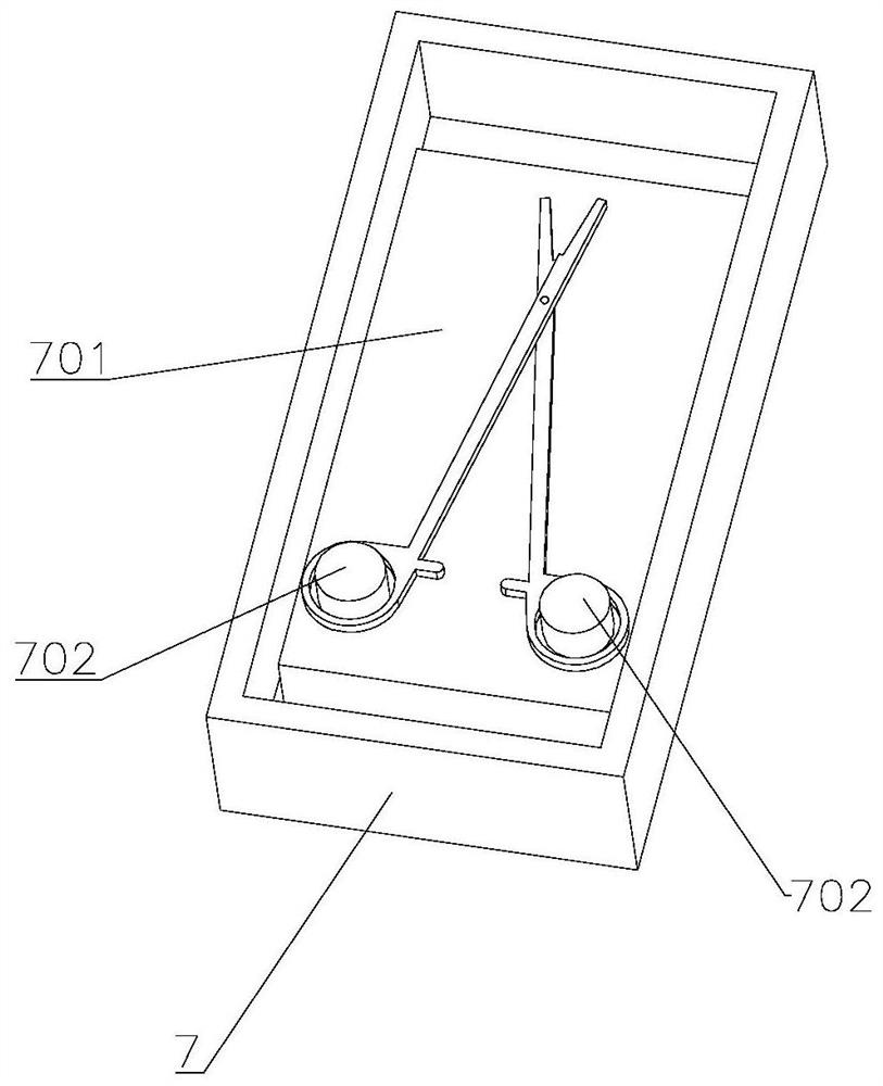 Detection device for automatic detection line of endoscope needle forceps