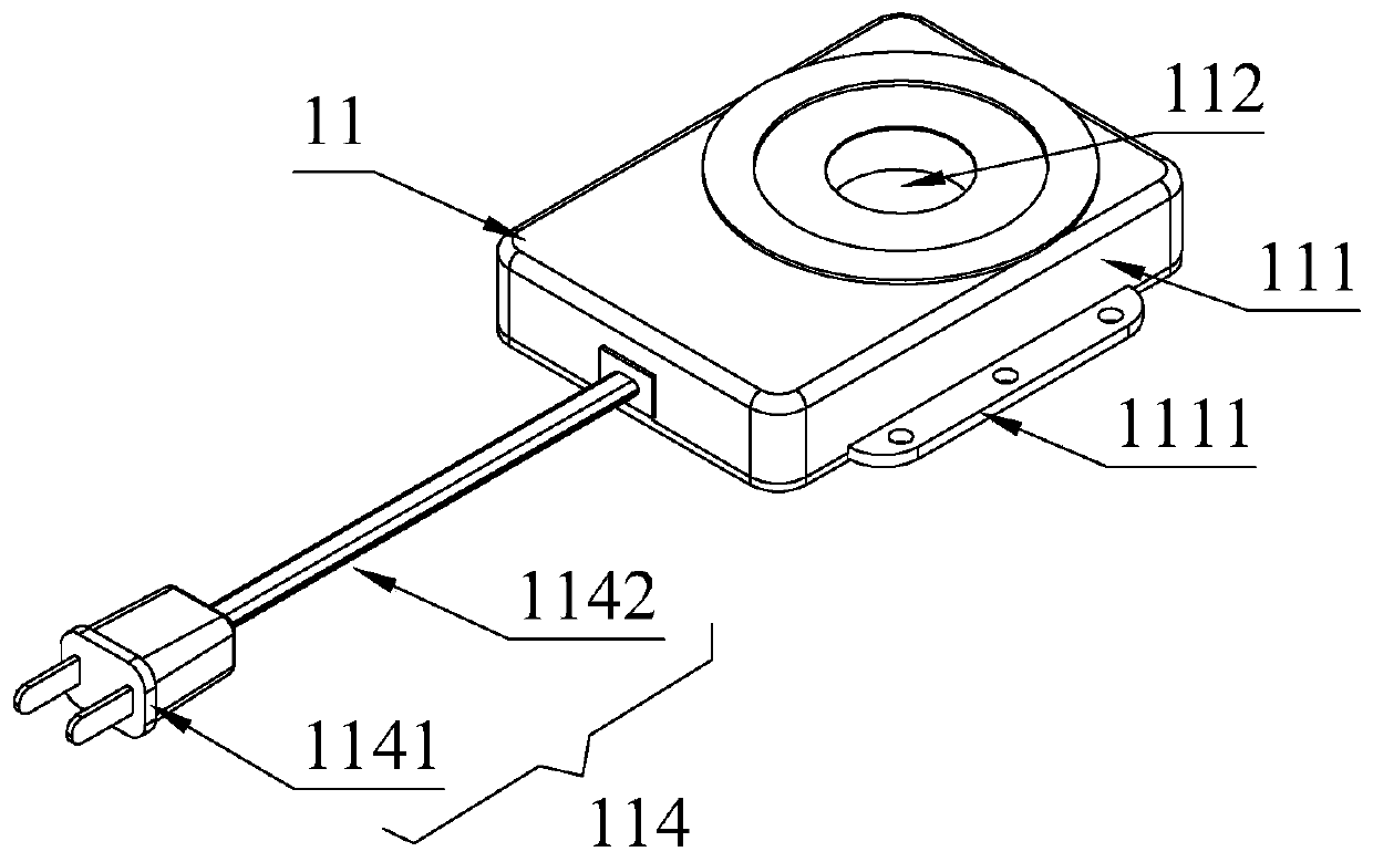 Power supply connecting device and working method thereof