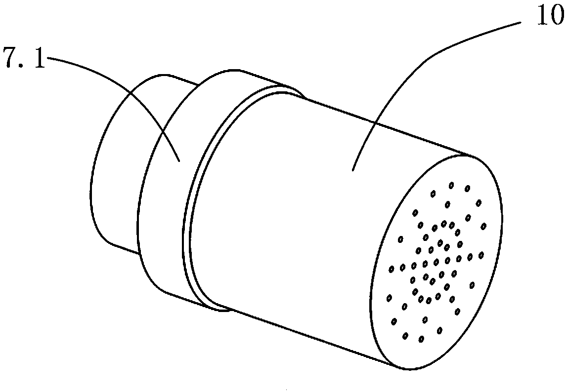 Micro-nano sparkling water treatment device