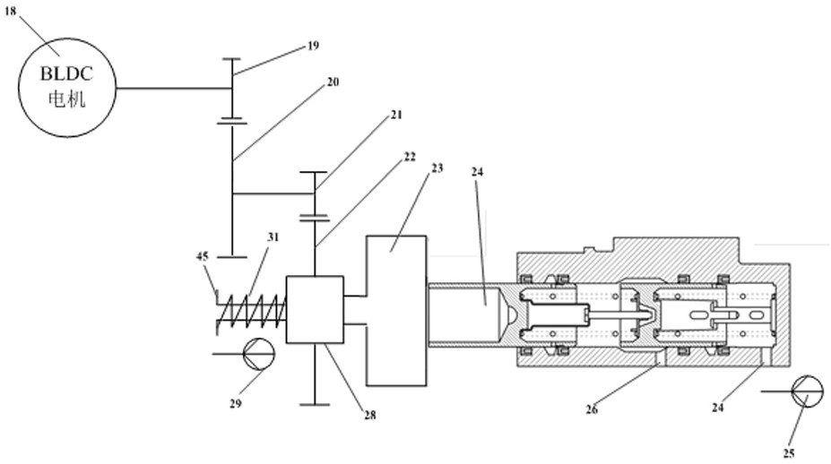 A device and control method for suppressing hydraulic fluctuation and shock of ehb power assist system