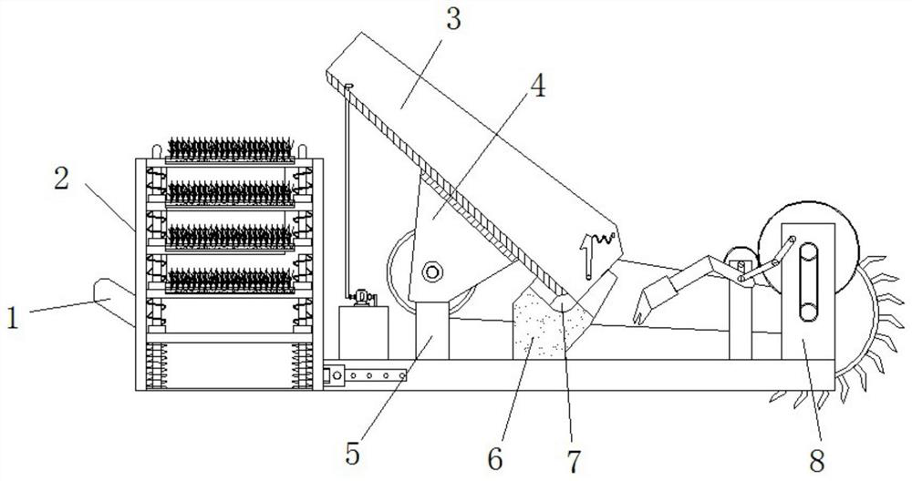 Rice transplanter convenient for fixed placement of seedbed