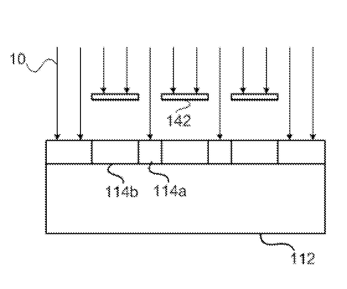 Method and system for modifying resist openings using multiple angled ions