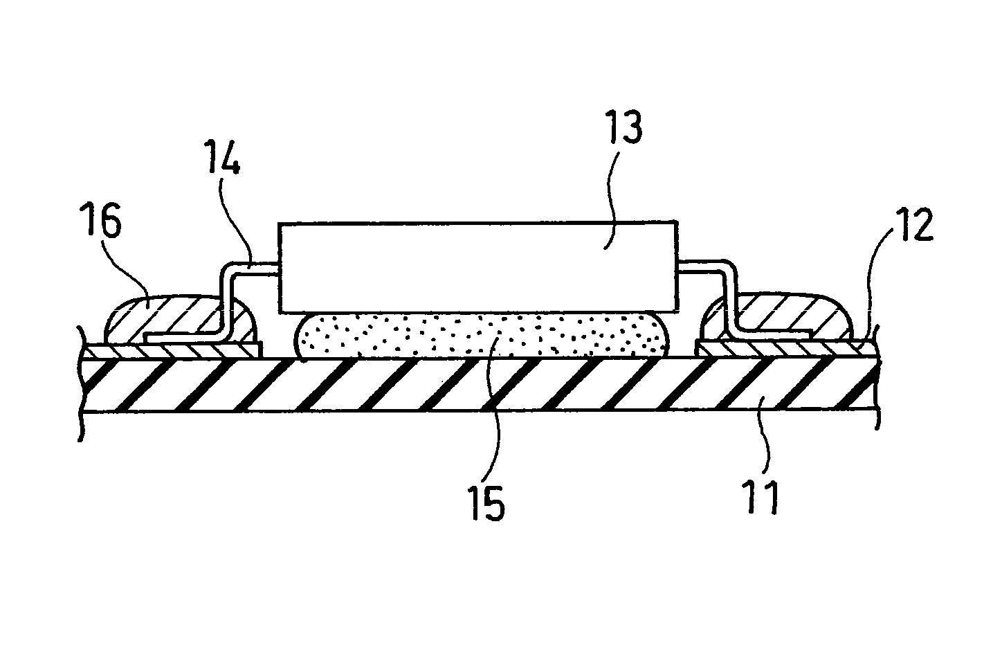 Surface mount adhesive, mounting structure including the same, and method for producing mounting structure