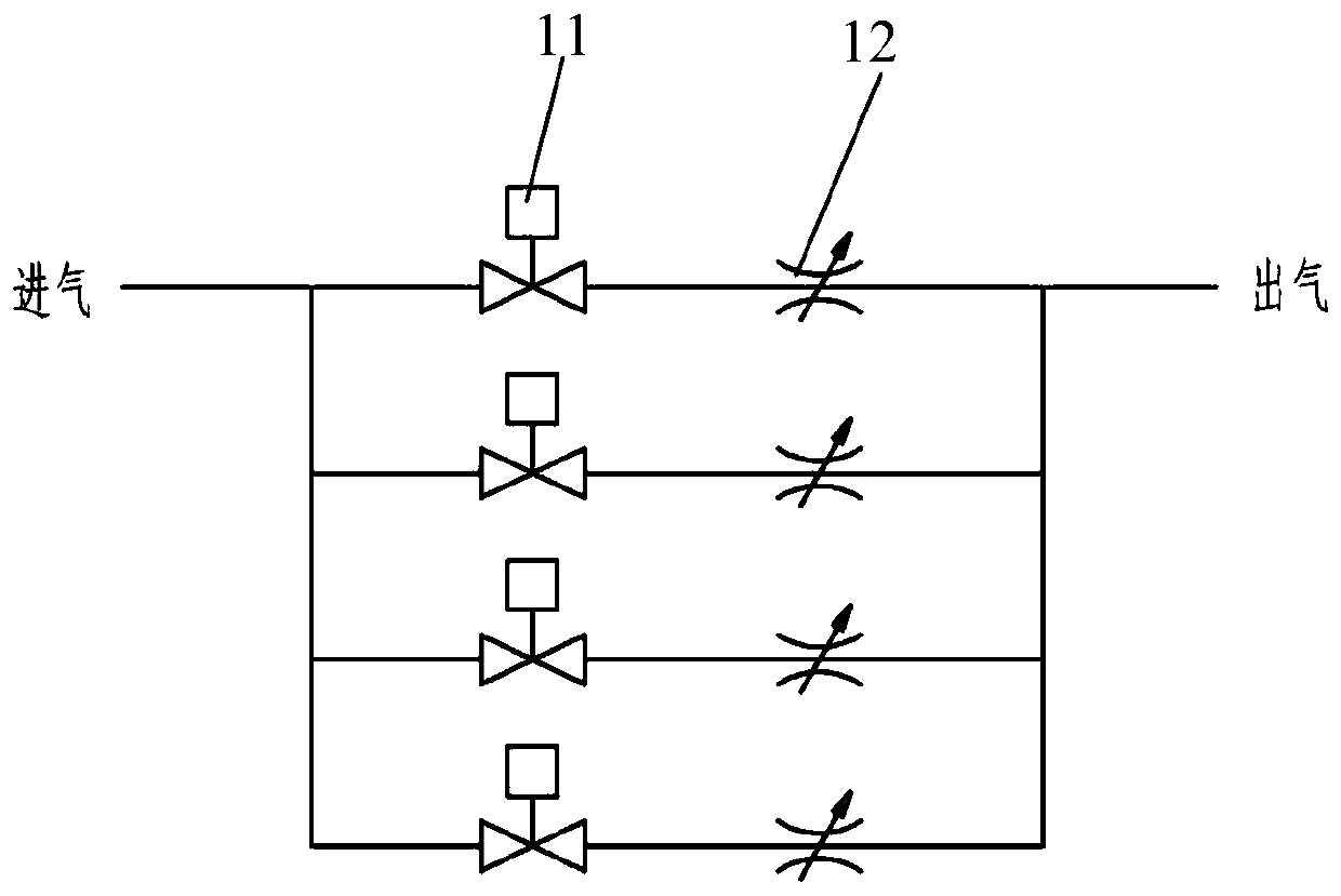 Combined regulating valve capable of realizing accurate control on flow