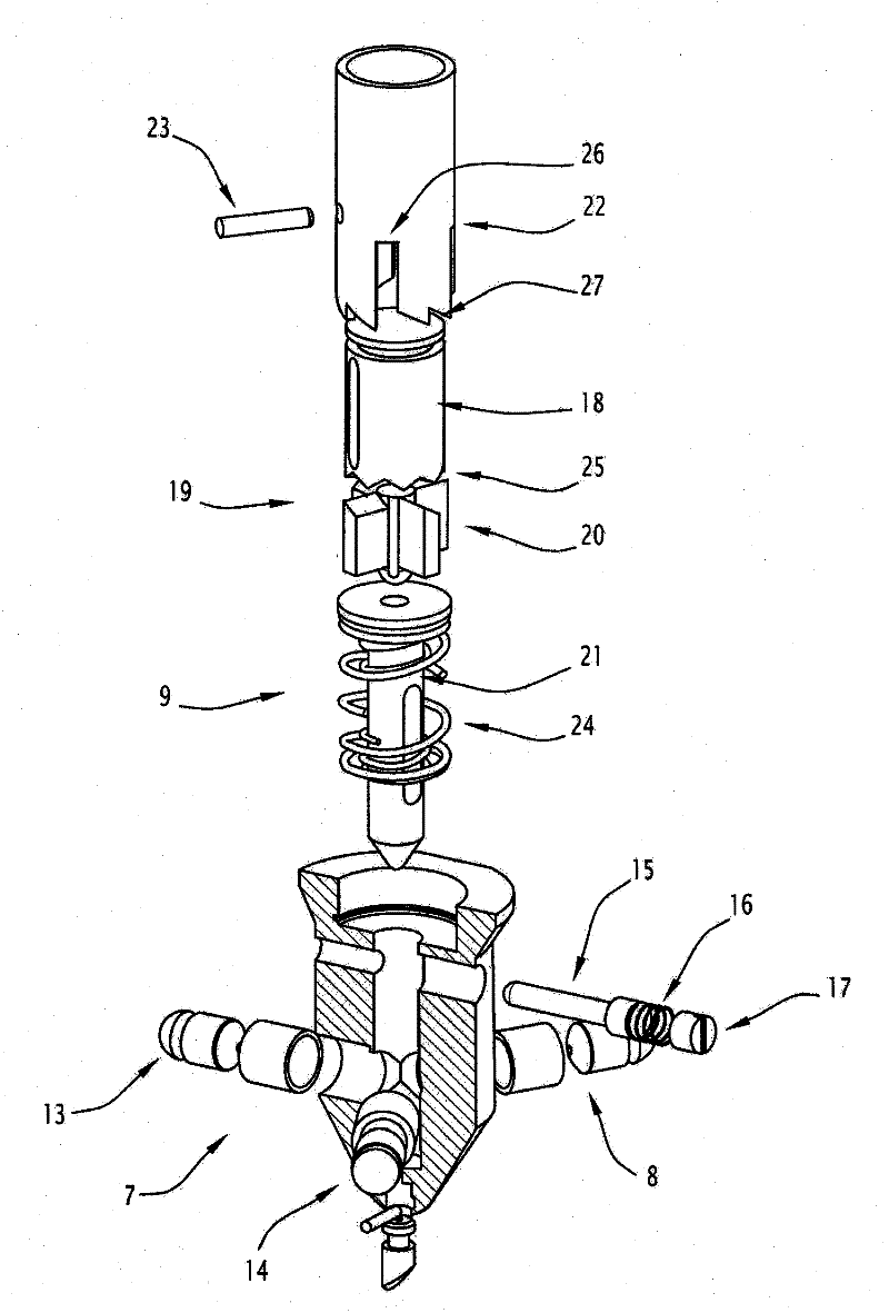 Anchoring harpoon intended in particular for an aircraft and anchoring system including one such harpoon