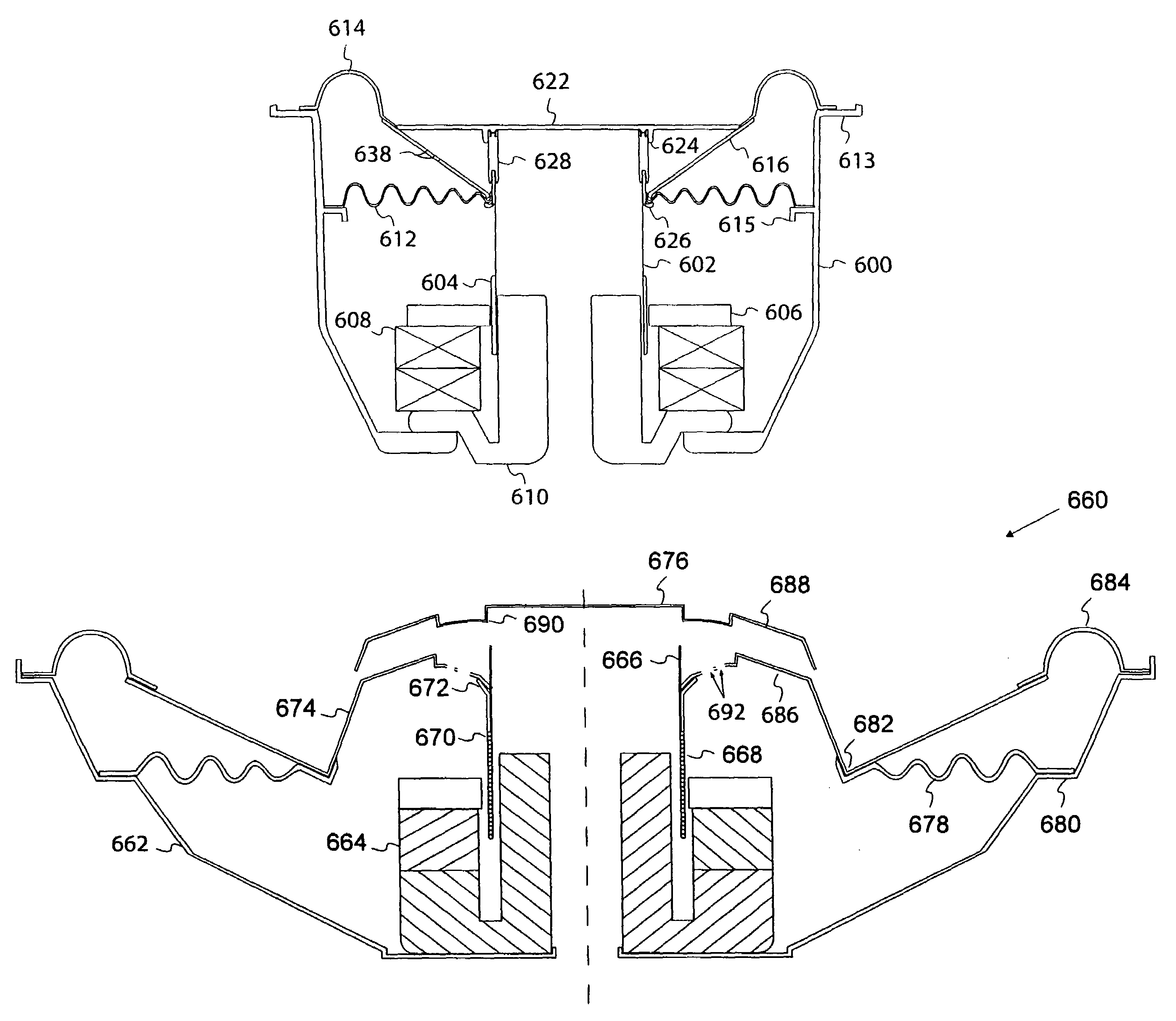 Audio speaker with wobble free voice coil movement