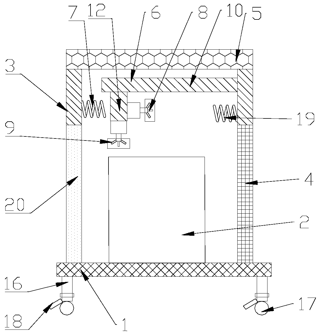 Energy-saving heat dissipation device for computer host