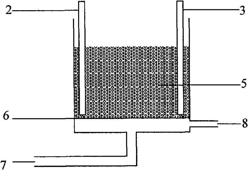 Method for degrading nitrobenzene waste water by polyphase electrocatalytic oxidation-Fenton coupling process and reactor thereof