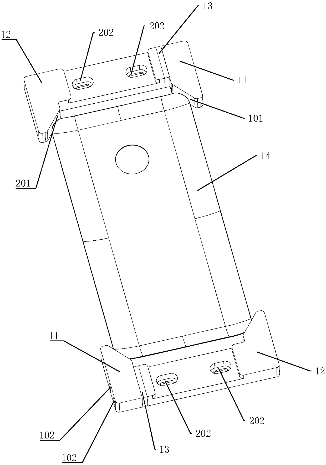 3D glass and film fitting fixture component