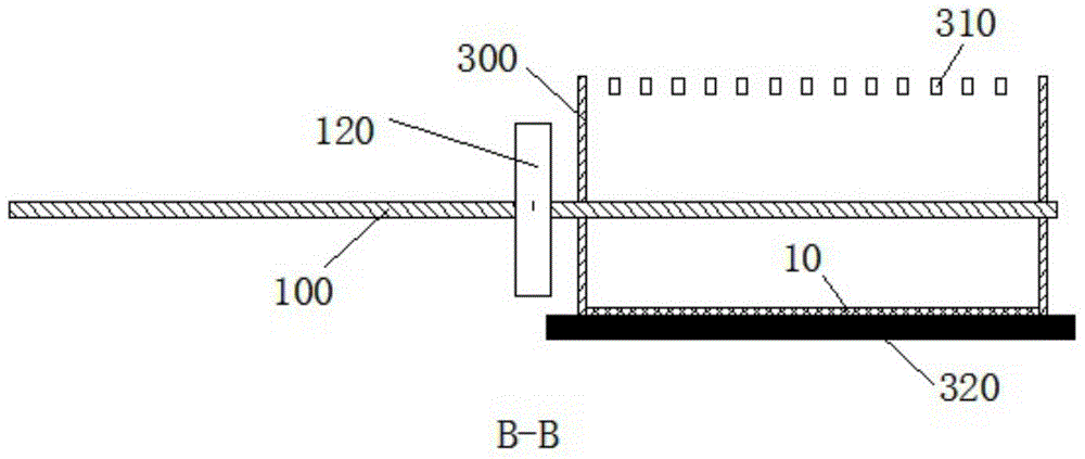 Compound equipment of tourmaline-loaded nanometer TiO2 compound fabrics