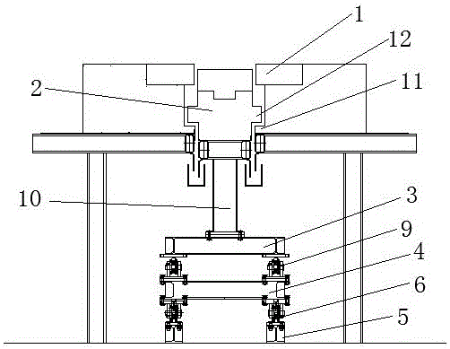 Conveying device for heating furnace