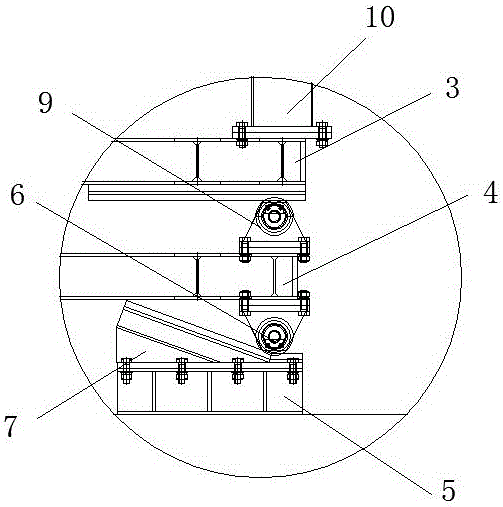 Conveying device for heating furnace