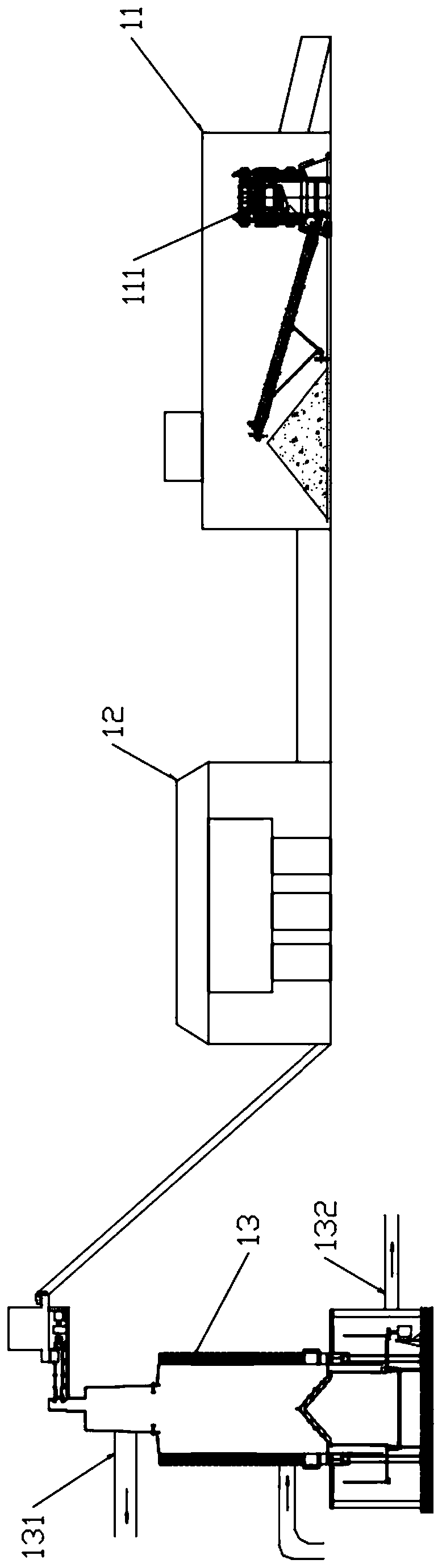 Comprehensive treatment method and treatment system for domestic garbage and sludge