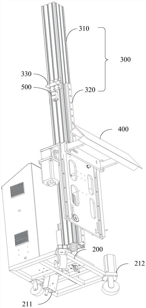 Wall plastering machine, wall plastering machine leveling method and device, readable storage medium and system