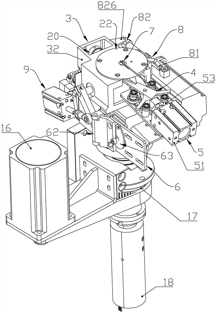 Three-dimensional sewing template machine capable of automatically trimming threads