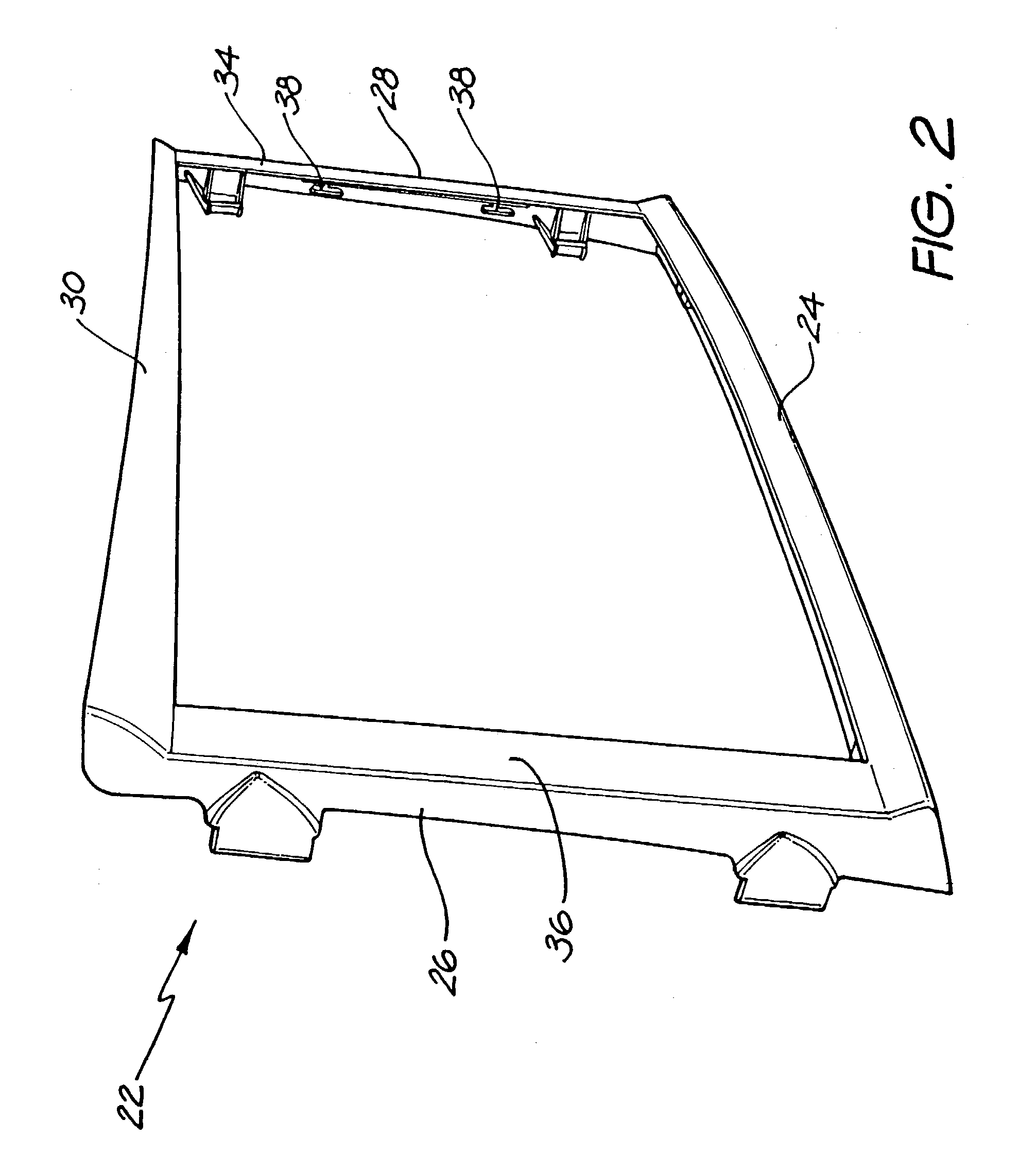 Light chamber for door for gaming machine