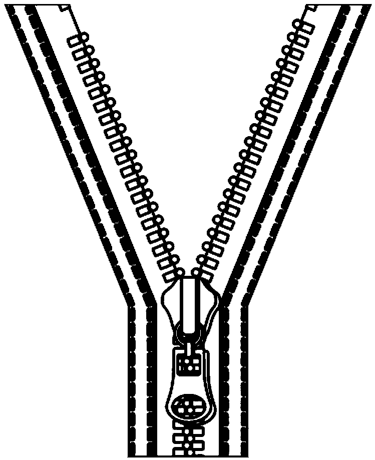 Manufacturing method of flocking zipper cloth strap