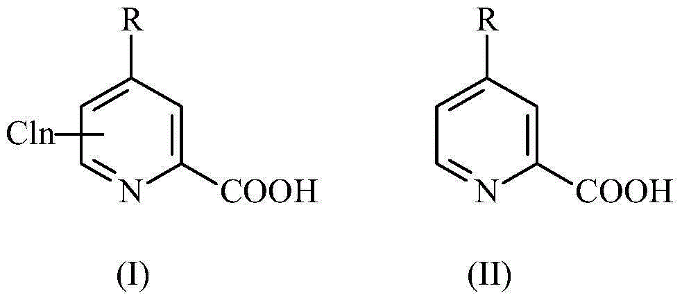 Method for preparing picolinic acid through electro-catalysis selective dechloridation of chloropicolinicacid