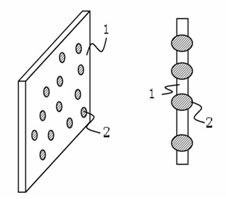 Bipolar battery made from thin film composite material and bipolar plate base of bipolar battery