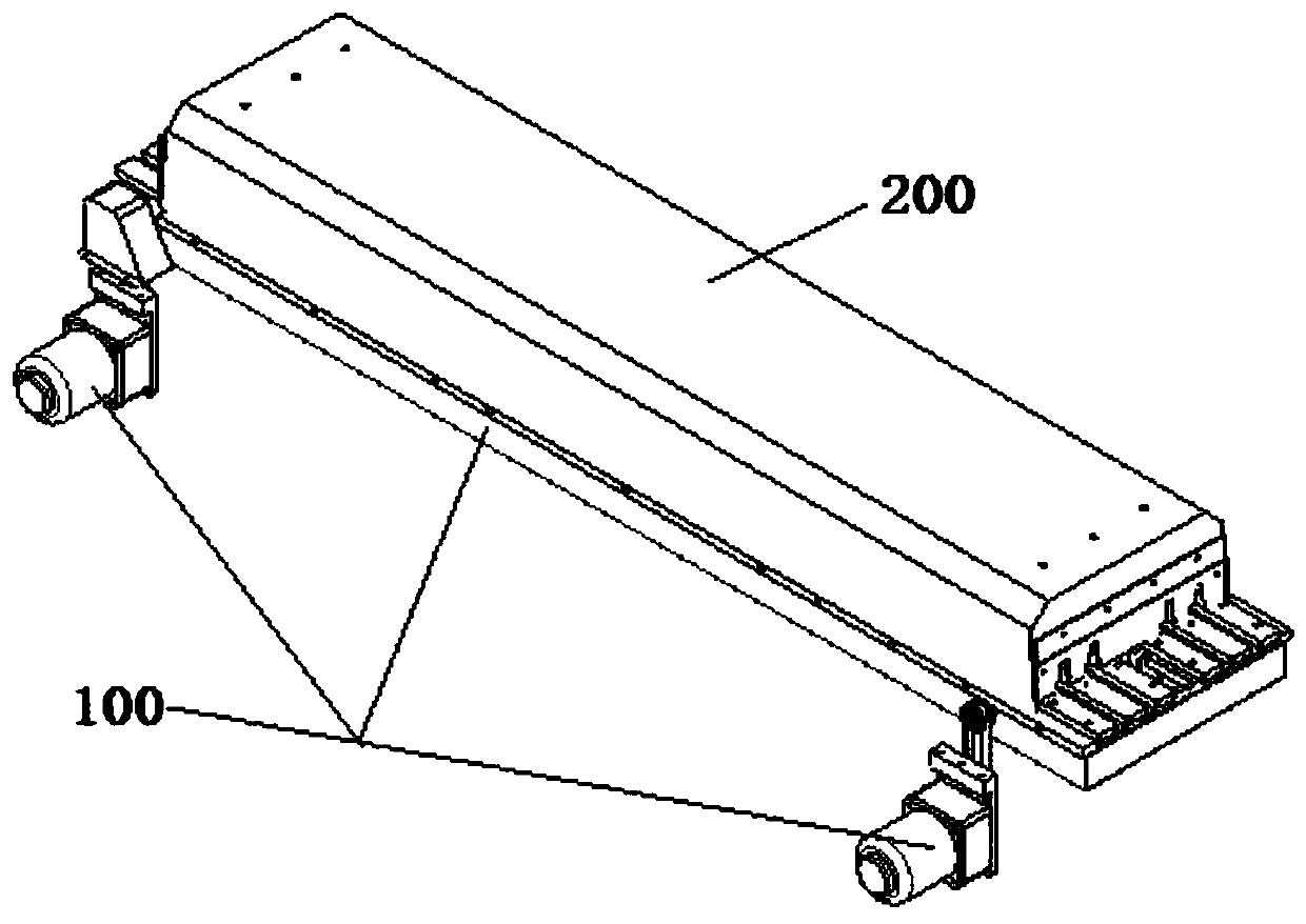 A hollow cup motor rotor baking device