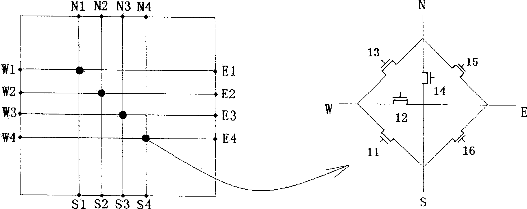 Testing method capable of configuring FPGA interconnection resource with four times