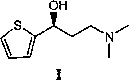 Asymmetric synthesis method of duloxetine intermediate-(S)-N, N-dimethyl-3-hydroxy-3-(2-thienyl)-1-propylamine