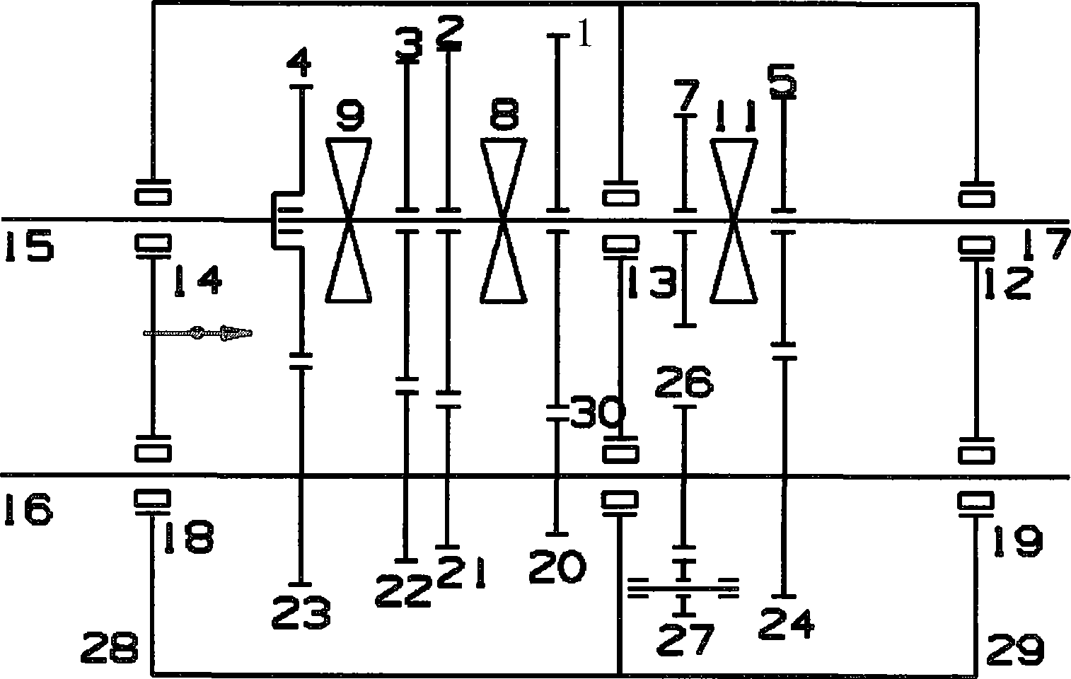 Mechanical synchronous transmission