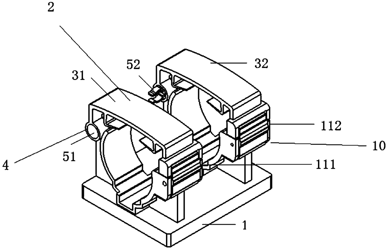 A novel fixture capable of being used for fixing a leaky cable in a high-speed railway tunnel