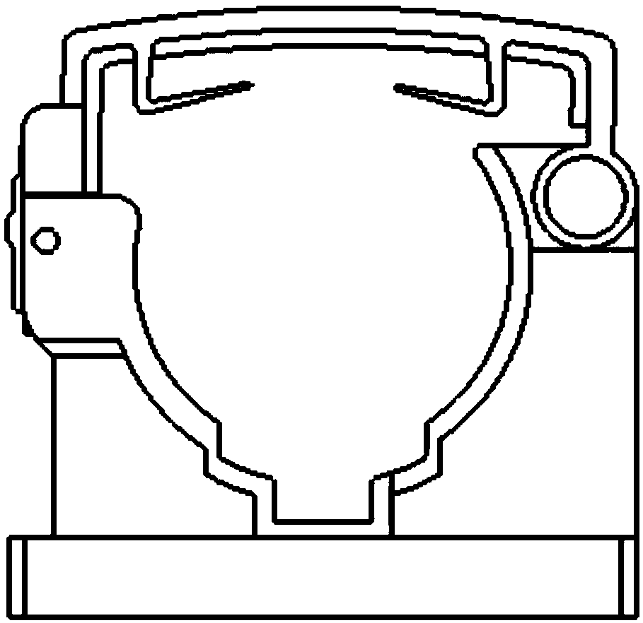 A novel fixture capable of being used for fixing a leaky cable in a high-speed railway tunnel