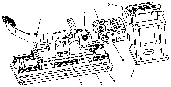 Pedal arm automatic assembly oiling device