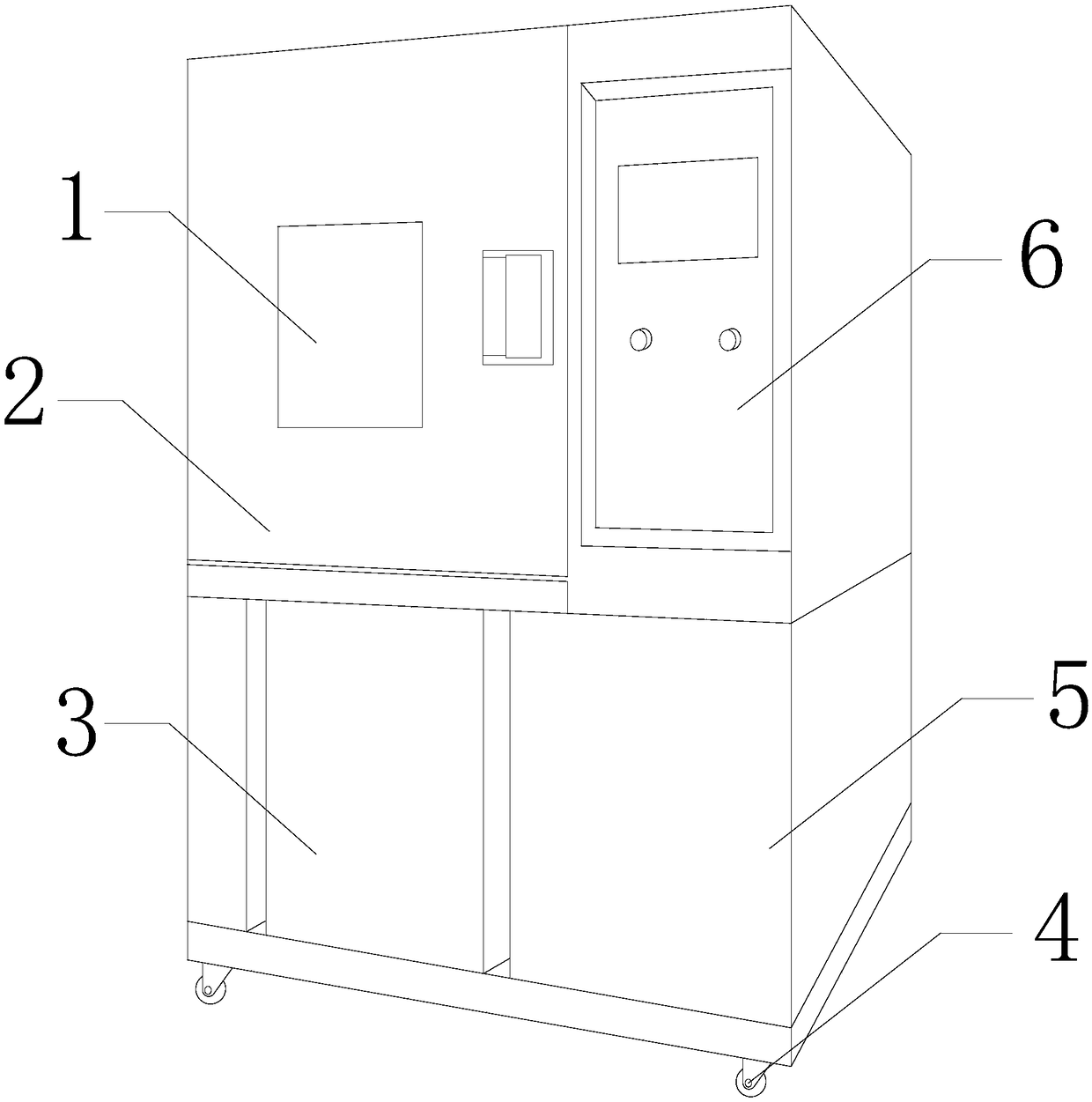 Concrete shrinkage testing device under cold construction conditions