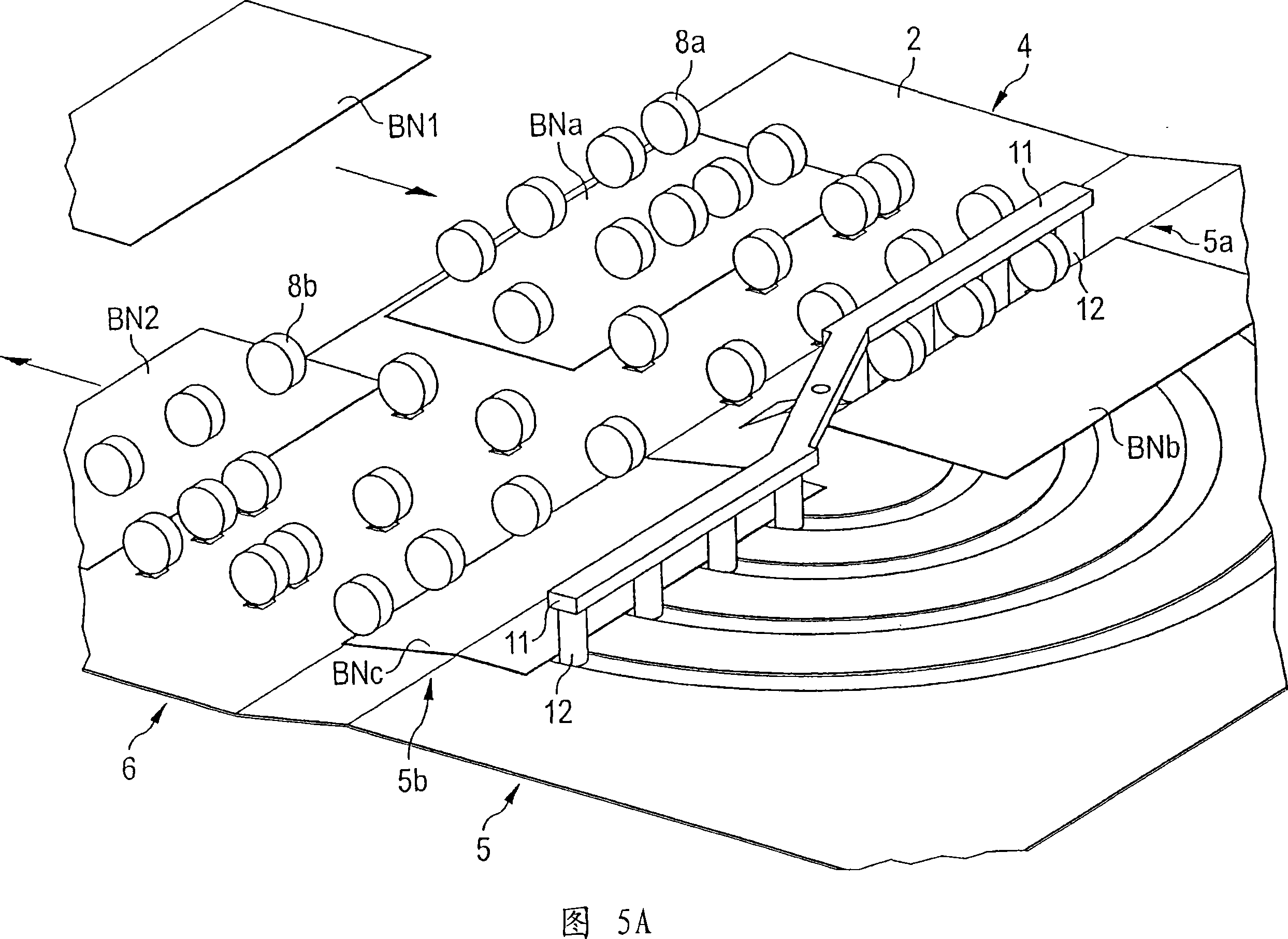 Apparatus for deflecting sheet material