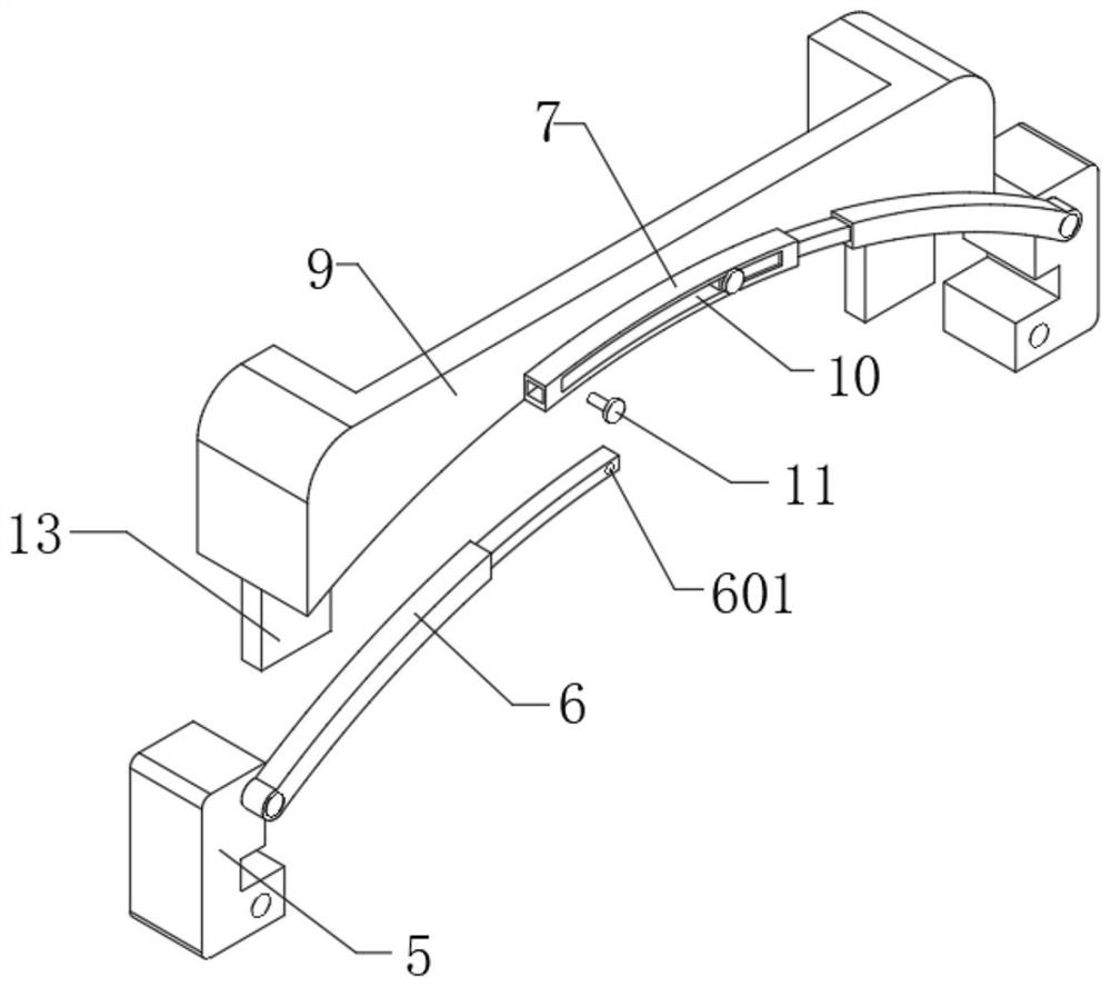 Anti-infection fixing nursing device for large-wound wounds