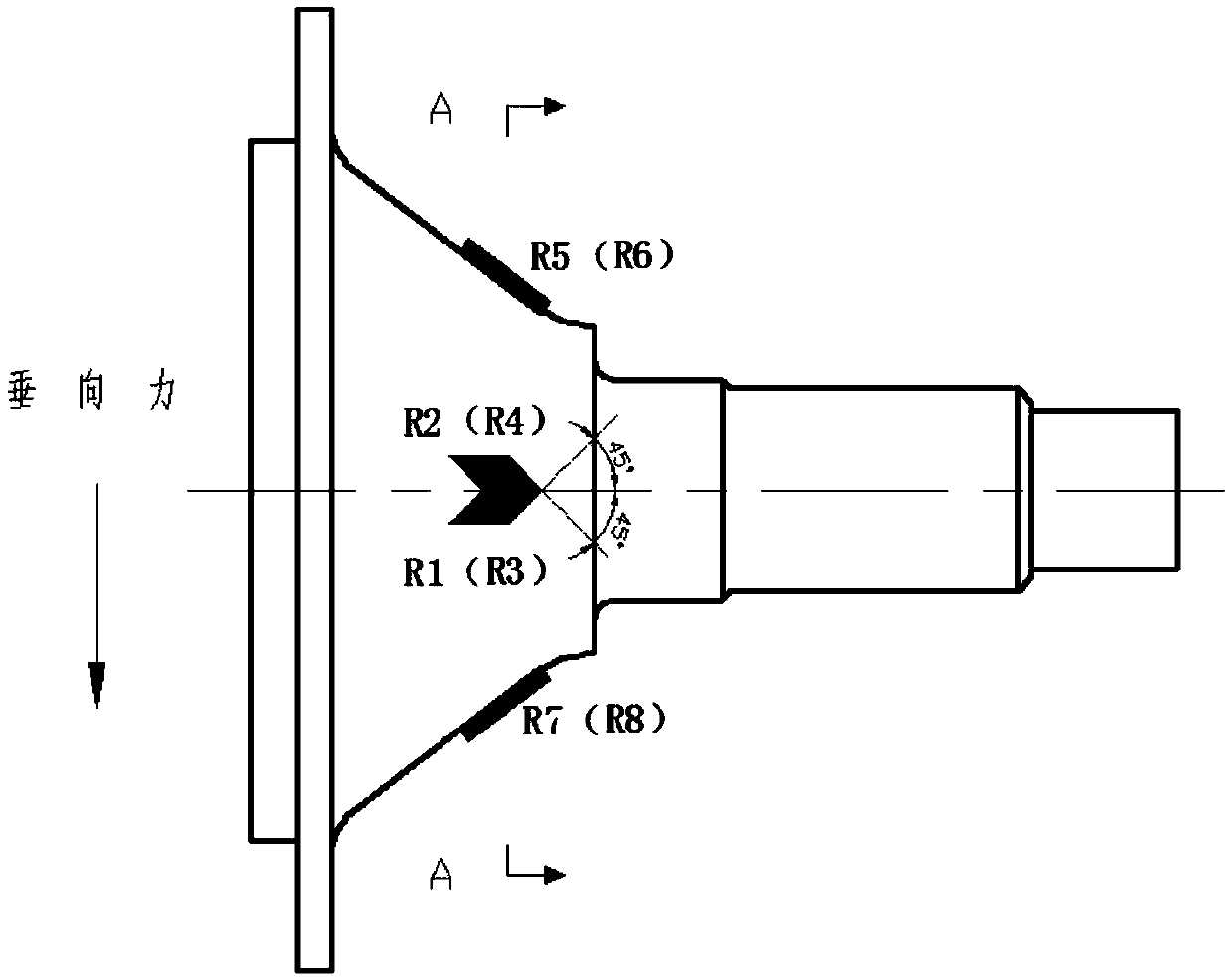 Method for directly measuring flight tension of propeller
