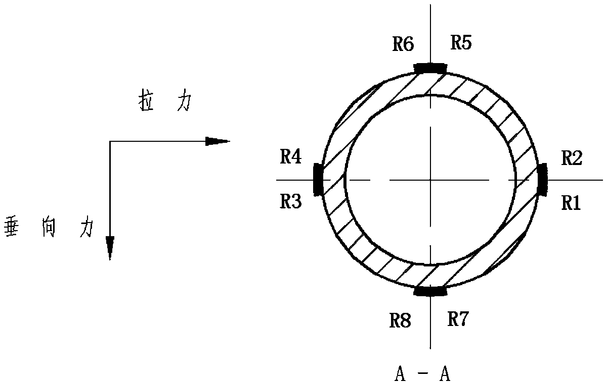 Method for directly measuring flight tension of propeller