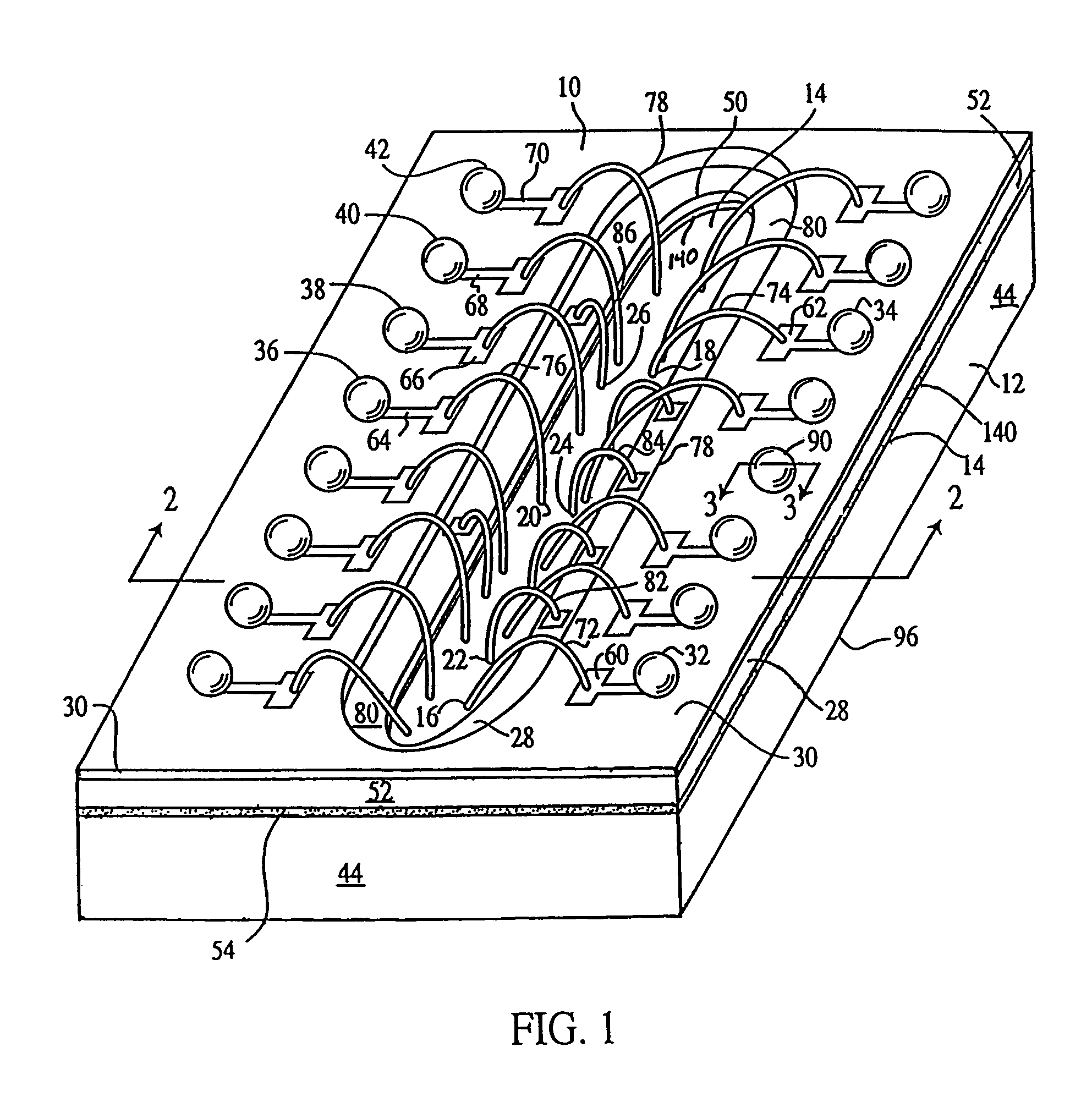 Semiconductor device, ball grid array connection system, and method of making