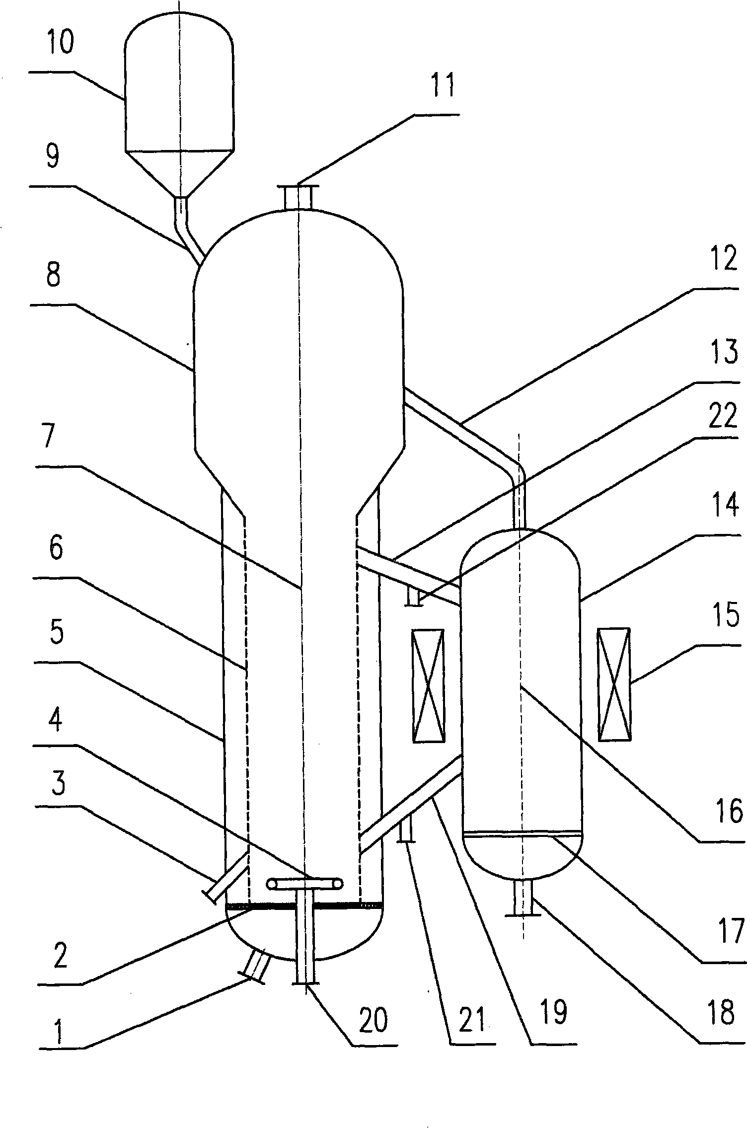 Method for preparing high purity polysilicon particle with fluidized bed and bed fluidizing reactor