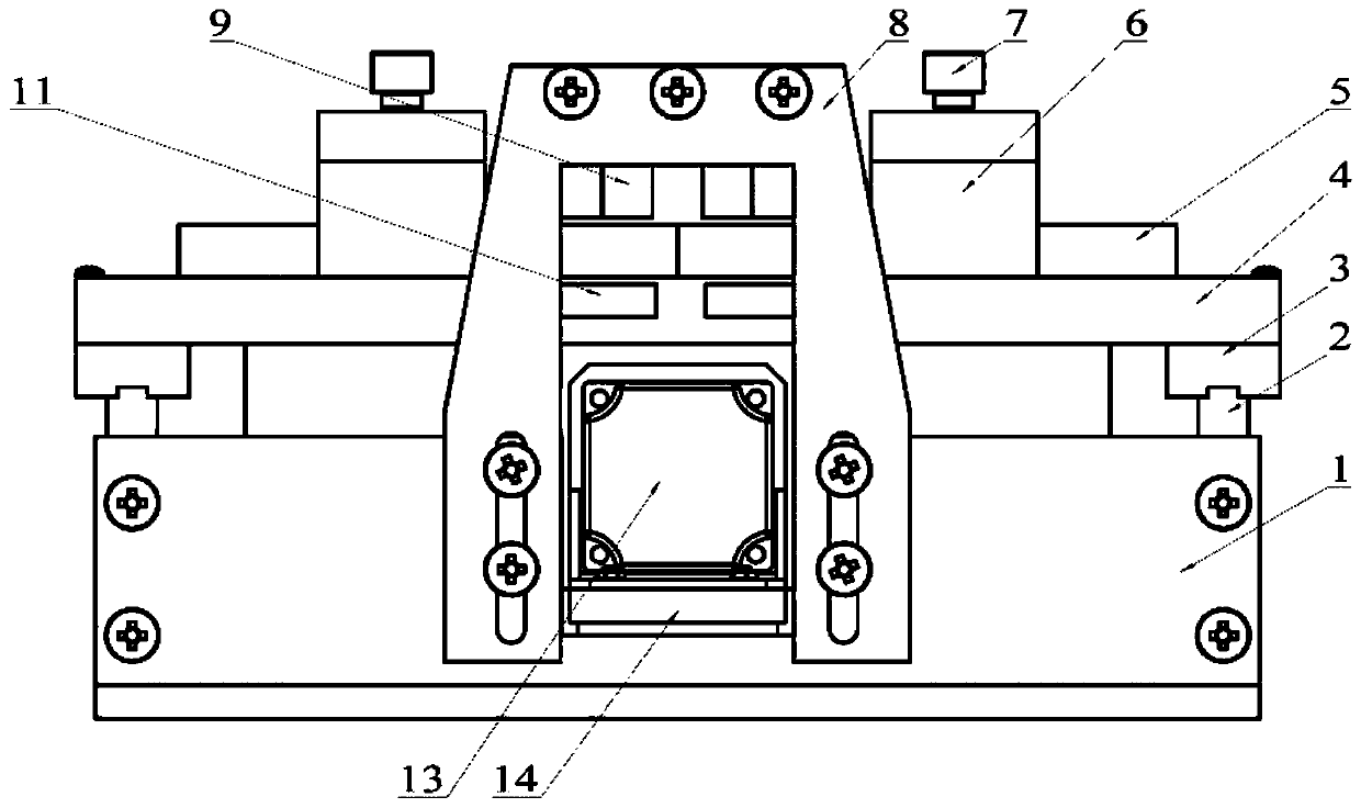 Laser welding experiment device capable of realizing magnetic field assisted molding