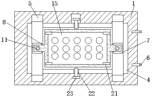 Vegetable-planting seedling cultivation tray transferring device with disinfection function