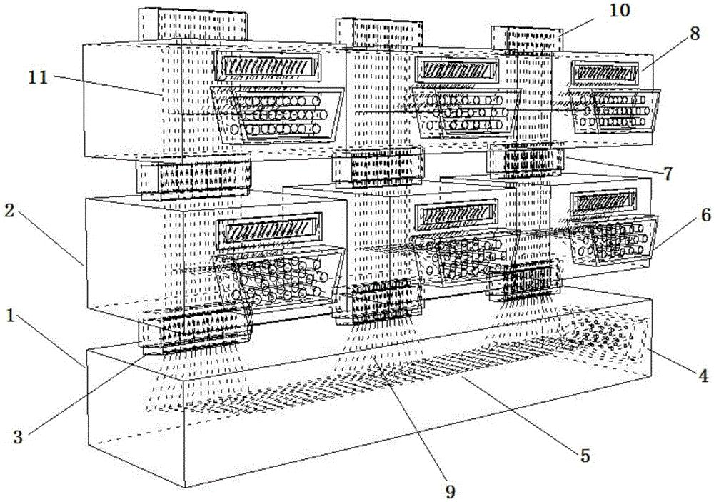 Large-scale parallel rendering node computer video display change-over switch