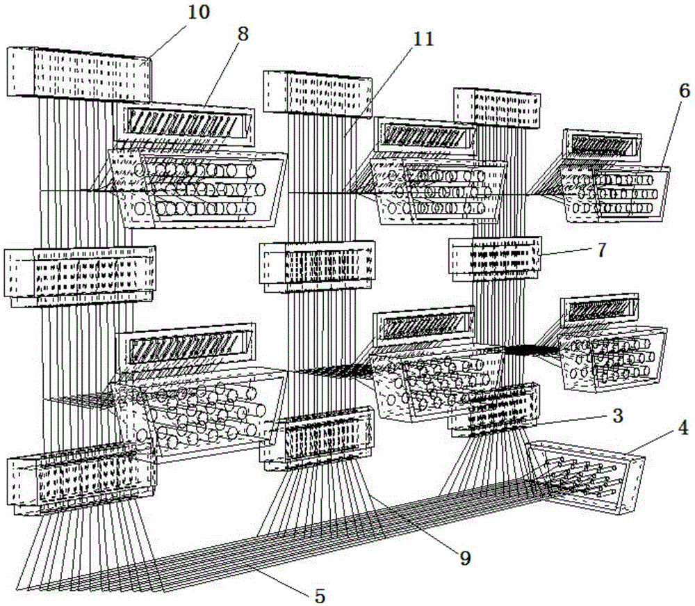 Large-scale parallel rendering node computer video display change-over switch