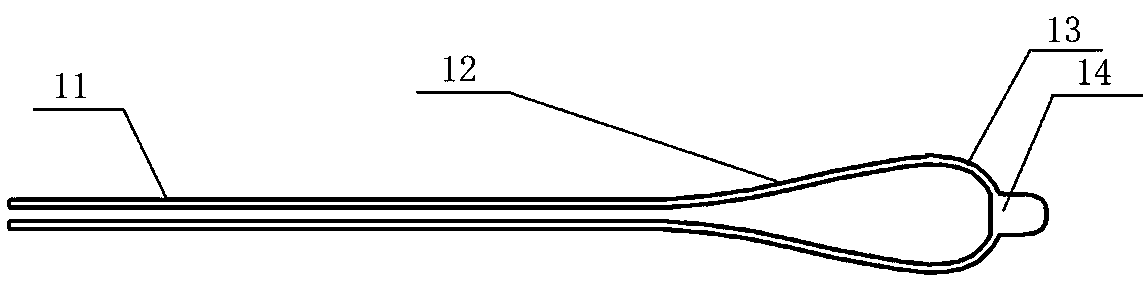 Nasal septum postoperation clamp