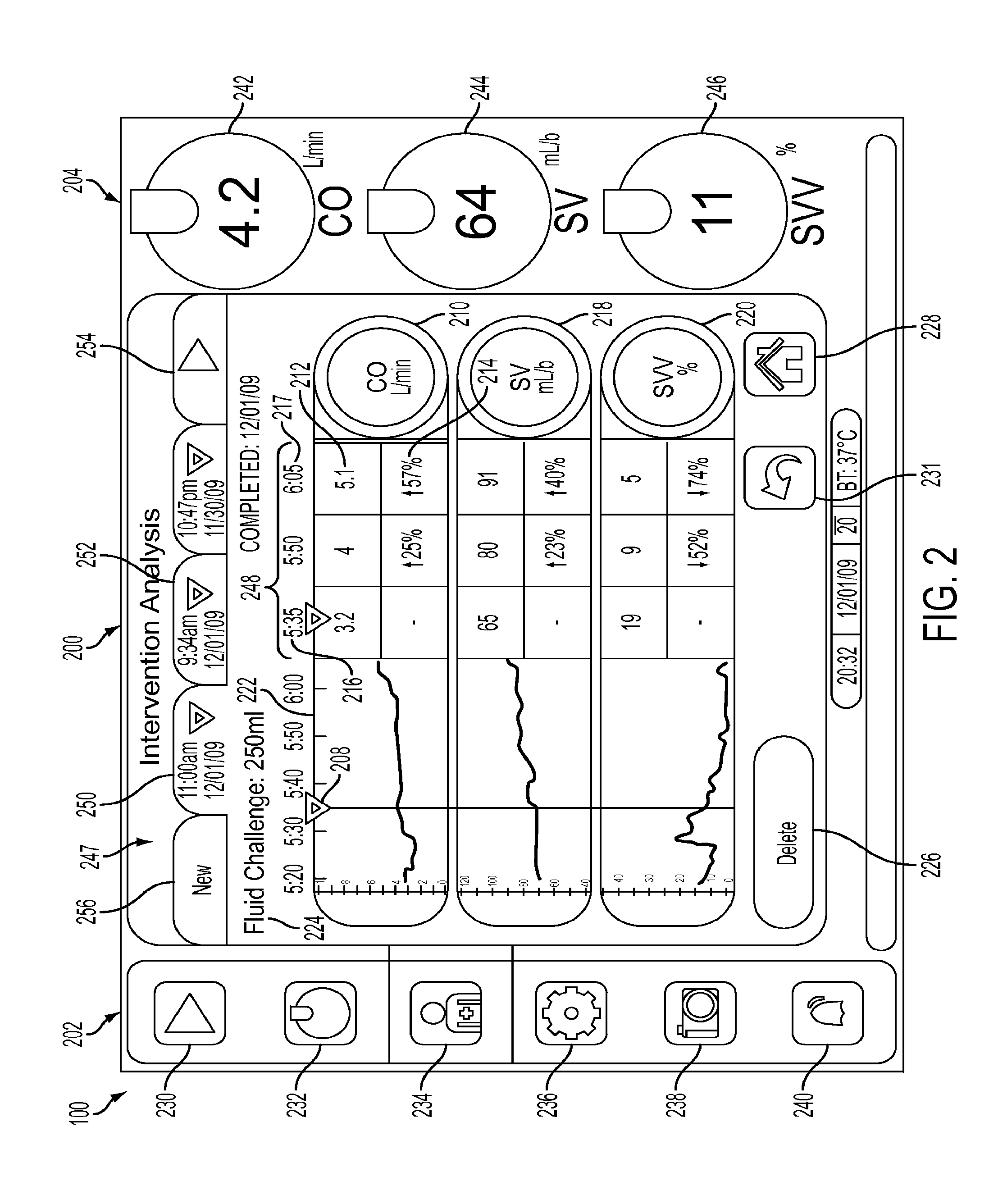 Systems and methods for monitoring and displaying a patient's status