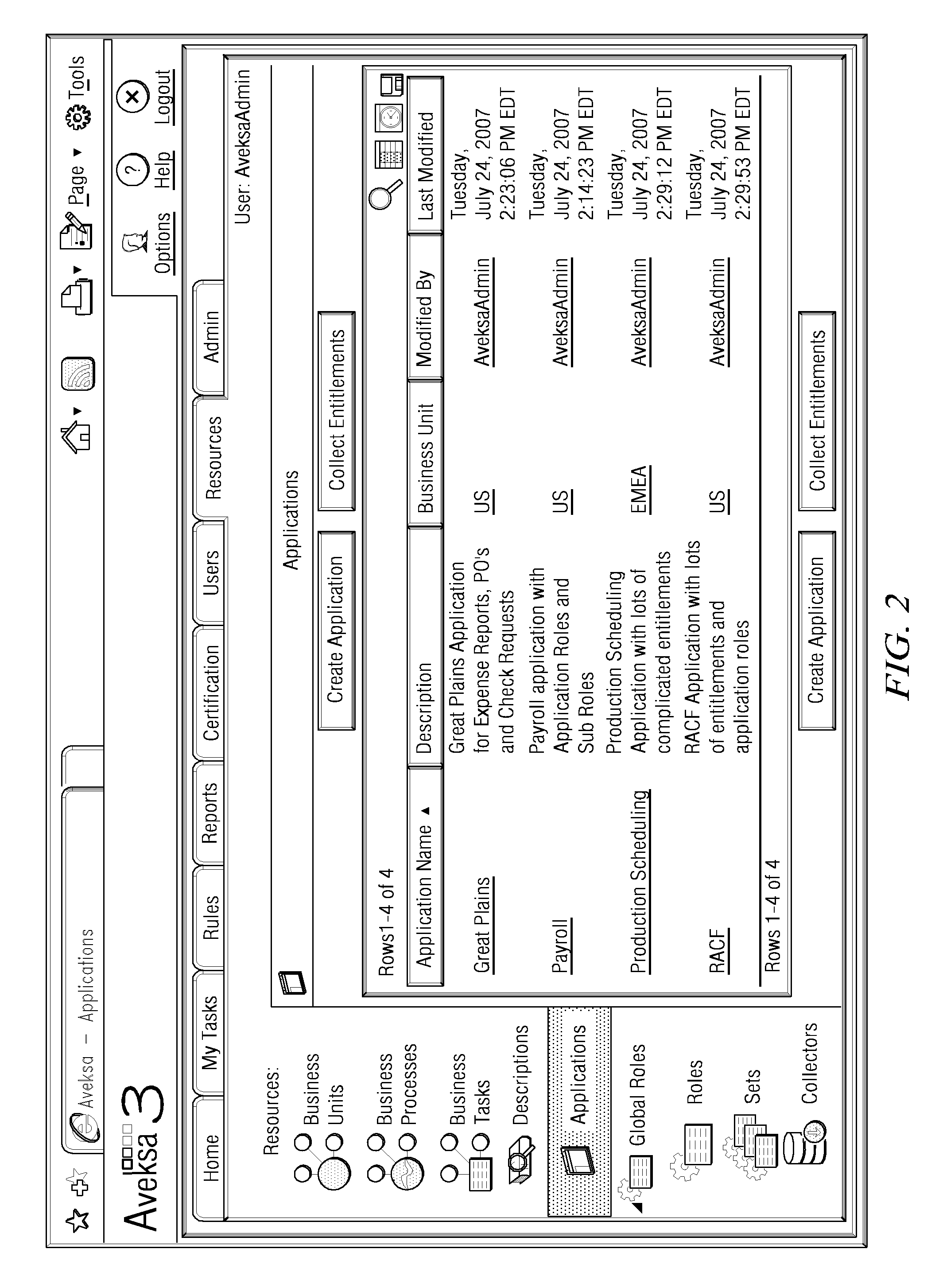 System and method for collecting and normalizing entitlement data within an enterprise