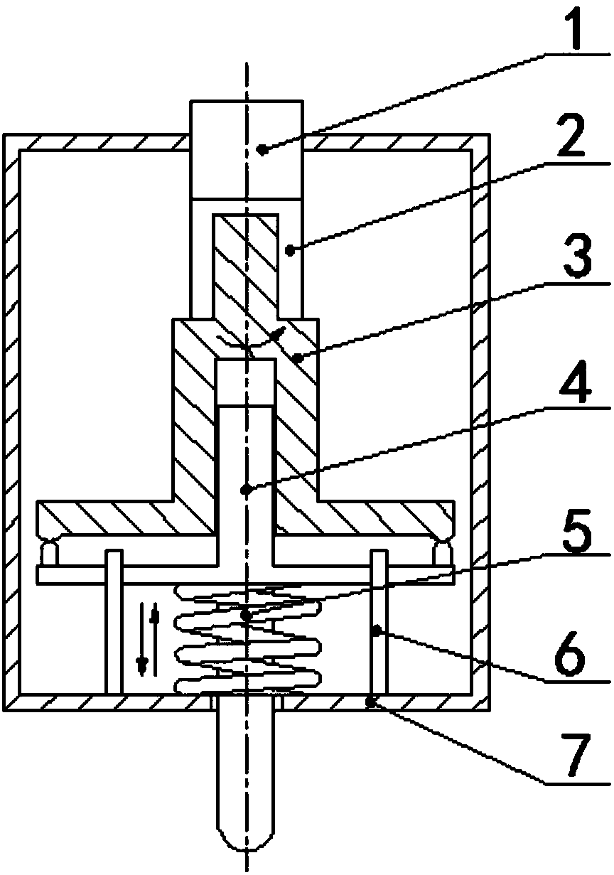 A single-point incremental forming tool head axial vibration device