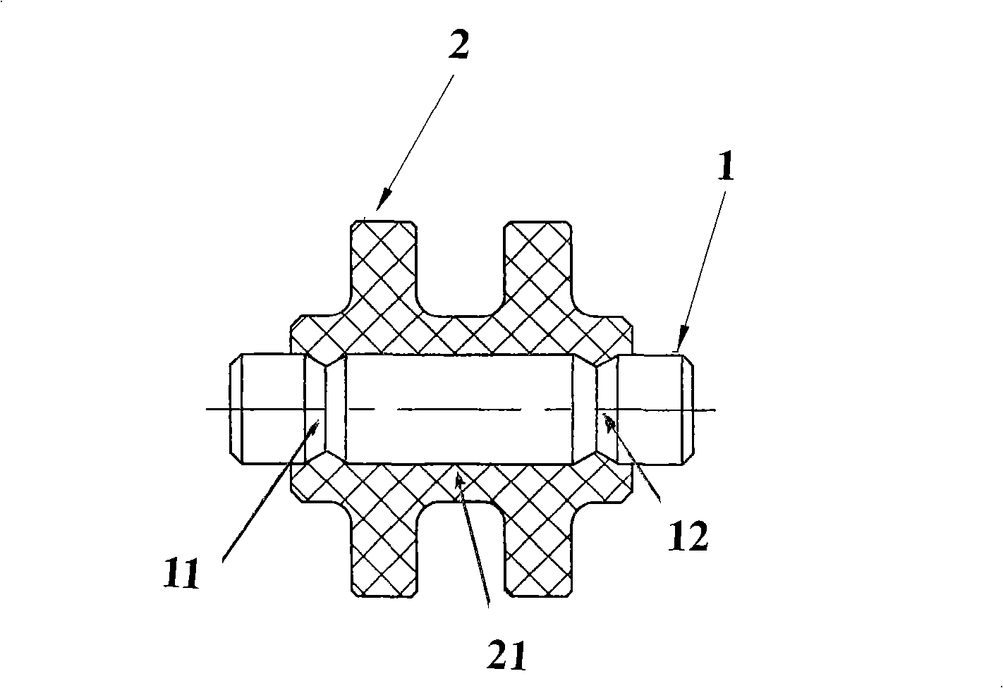 Guide wheel for hoisting endless chain calabash