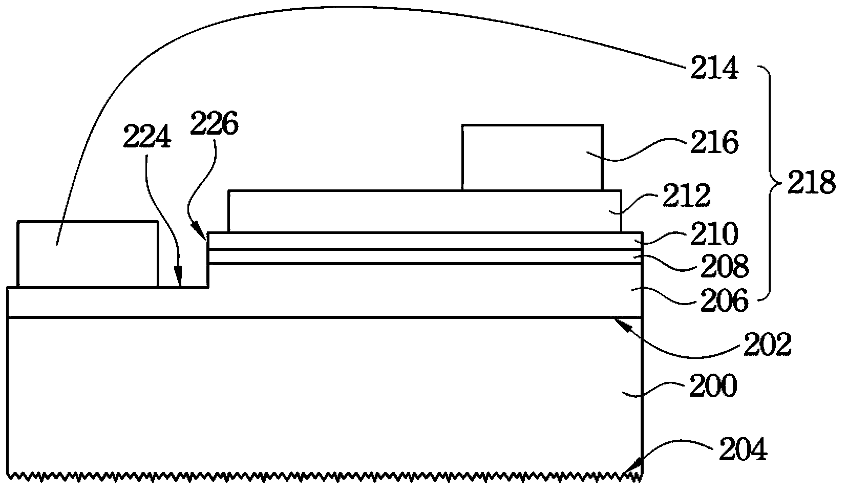 Light emitting diode structure and method for manufacturing thereof