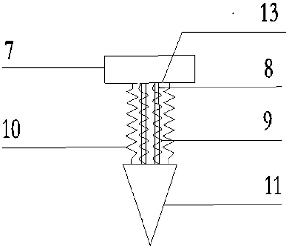 A rock-breaking device and its construction technology using high-frequency electric pulse assisted impact