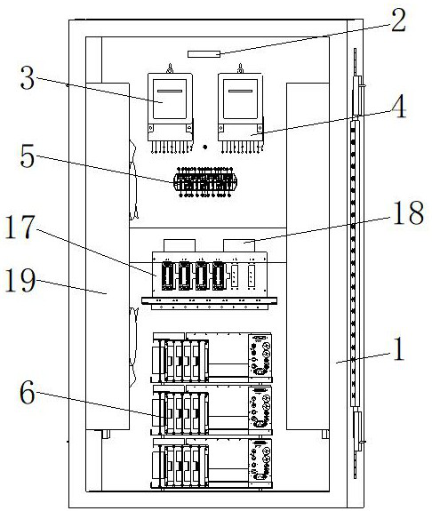 Intelligent practical training device for electrified exchange of electric energy meter